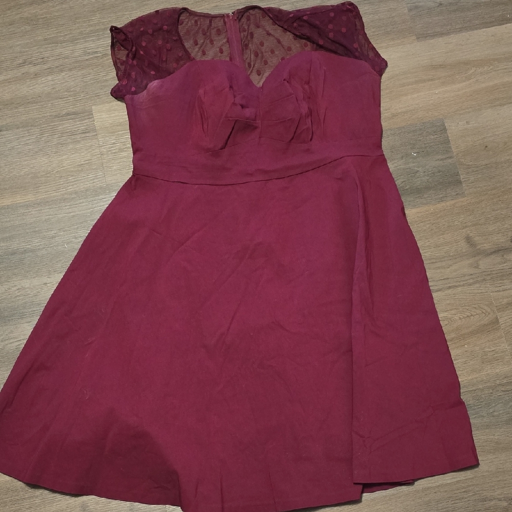 Torrid Burgundy Mini Dress